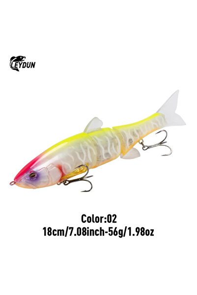 Choice 02 LEYDUN DOWZ SWIMMER 180SF 2oz طُعم صيد بطيء عائم ثلاثي المفاصل منزل...