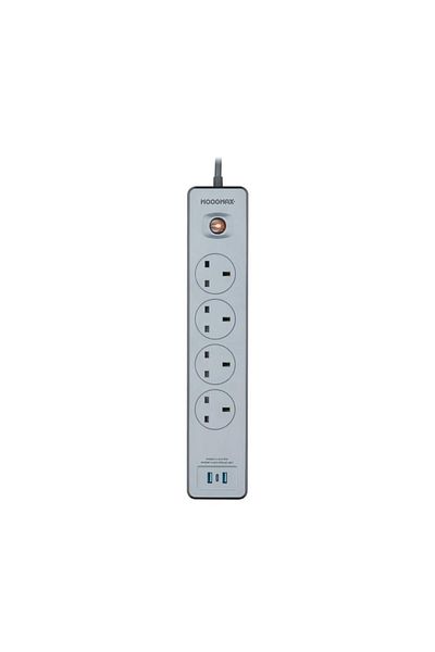 MOOGMAX Wave Max 5m 4-Port Power Strip with 2 USB Ports and PD Port