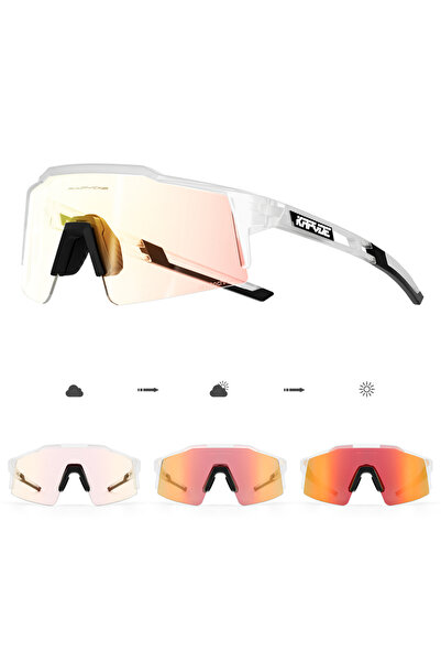 KAPVOE نظارات شمسية لركوب الدراجات للرجال والنساء بعدسات فوتوكروميك-1 RE-1L-1...