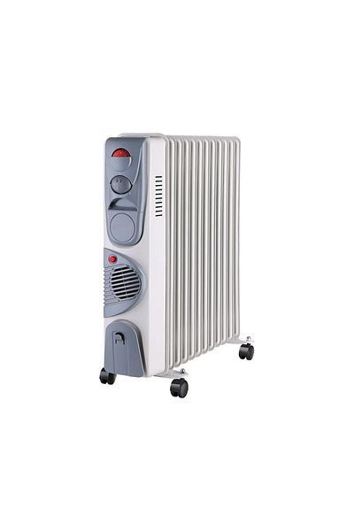 flores Electric oil heater, 13 elements, adjustable thermostat, fan, 1500W