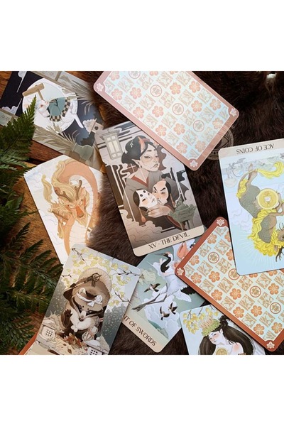 Choice Yokai Tarot Deck 78 Pcs Cards Rooted In Japanese Folklore 12*7cm Printed on 350GSM Embossed Cards...