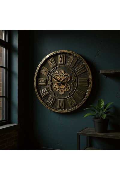 PELLE DESİGN Çarklı Duvar Saati