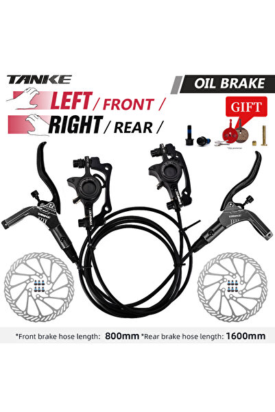 Choice مجموعة فرامل قرص هيدروليكية للدراجات الجبلية من Black-LFRR-160 مم TANK...