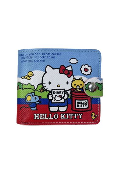 Miniso Kitty Kawaii Sanrio Hello Kitty PU Leather Wallet Kitty Cat Card Holder Coin Purse Cute Decorations