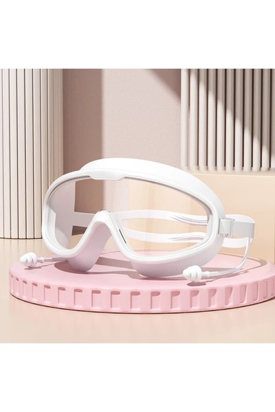 Choice3 pure white Adult electroplated large frame swimming goggles/anti-fog and anti-ultraviolet/safety opt