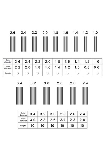 Choice 1.8 مم 500 قطعة أكمام تجعيد برميل واحد لصيد الأسماك وقائد سلك خط الصيد...