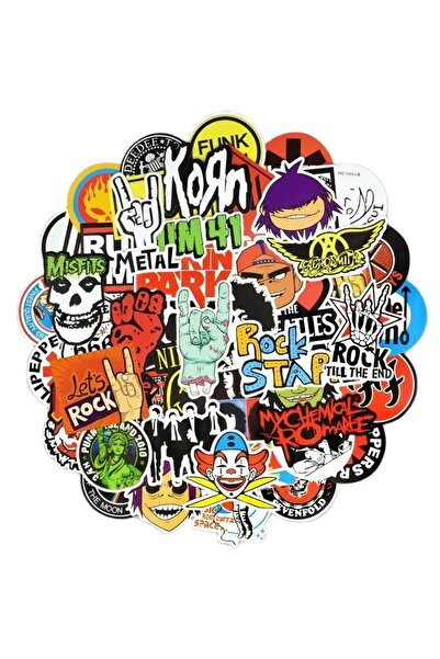 Choice 100 قطعة من ملصقات فرقة الروك الرجعية الموسيقية الجرافيتي المقاومة للم...