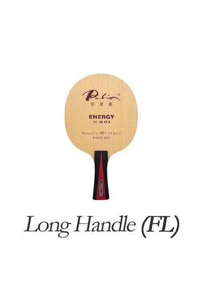 Choice Long Handle FL Original PALIO ENERGY 03 Table Tennis Blade Racket (5+4 CARBON, OFF) Ping Pong Bat Pa