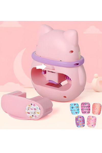 COOYA Nail Art Kit for Girls, Kids Nail Polish Play Set, Kid Manicure Nails Kit, Girl Birthday Gift