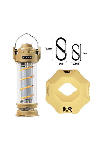 Choice RHX3 khaki set Outdoor LED Camping Light with Tripod 5 Modes USB Charging Emergency Portable Tent Wa