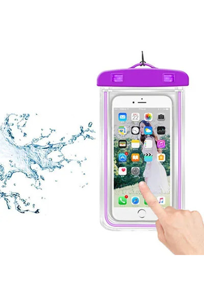 Choice جراب هاتف مقاوم للماء باللون الأرجواني، حقيبة غوص سباحة تحت الماء، حقي...