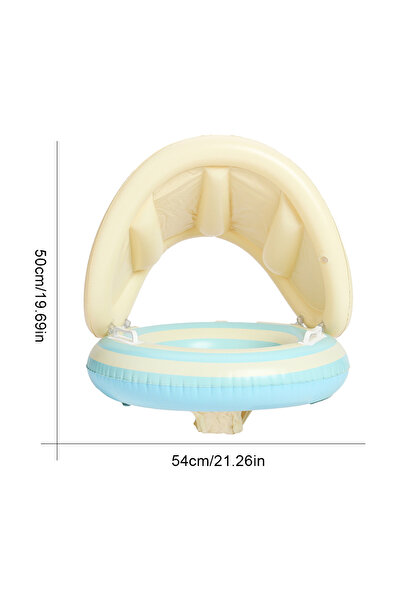 APWIKOGER C مع مظلة شمسية، عوامة سباحة قابلة للنفخ، حلقة مقعد سباحة، أنبوب سباحة للأطفال، دائرة سباحة مائية P