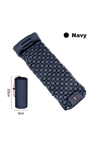 Choice مرتبة هوائية قابلة للنفخ للتخييم في الهواء الطلق باللون الأزرق البحري ...