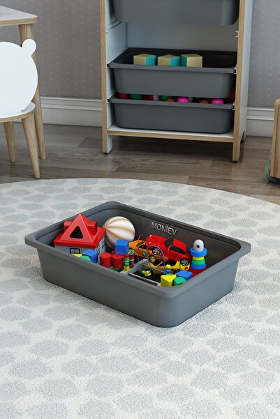 Moniev Kids Montessori Oyuncak Dolabı Kutusu Saklama Kutusu 41X30.5X10 Çocuklar İçin Aktivite Kutusu 10 Adet