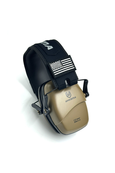 Choice واقي أذن تكتيكي من YHKEMA بلون الكاكي، واقي سمع سلبي للرماية