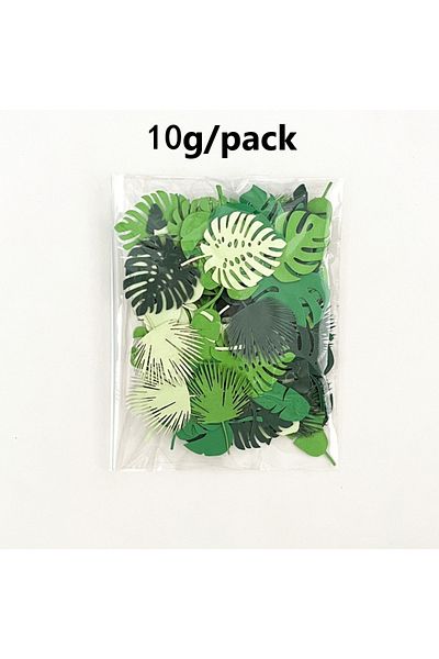 Choice 1 pcak light green Turtle Leaf Decoration Hawaiian Party Confetti,Summer Happy Birthday Party,Safari