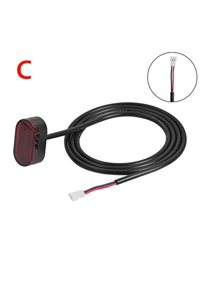 Choice C TailLight For Electric Scooter Warning Rear Mudguard Fender Lamp Rea...