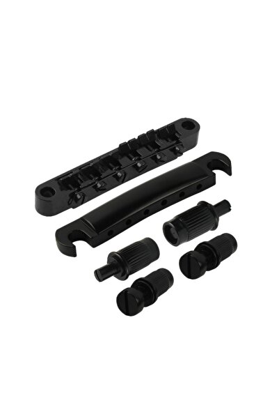 Choice1 Black Set FLEOR Set of Vintage LP Guitar Bridge and Tailpiece Set for...