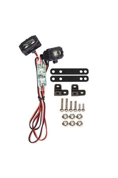 Choice E With controller RC Bright LED Lights Headlight Spotlight for 1/10 RC Car Crawler Axial Traxxas TRX