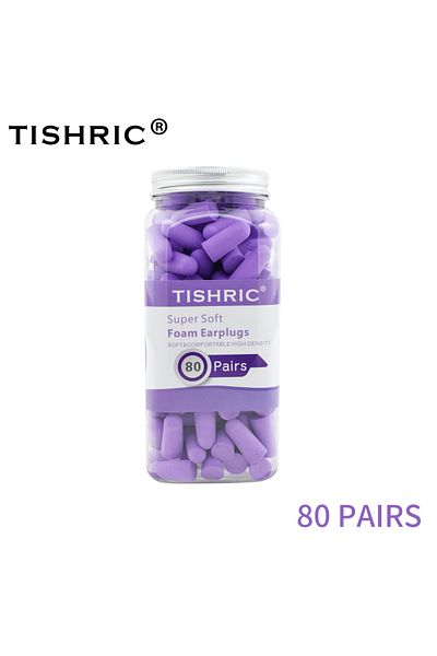 Choice 160Pcs TISHRIC Earplugs Soft Sponge Ear Plugs Noise Reduction Sleeping Earplug Travel Noise Reducti