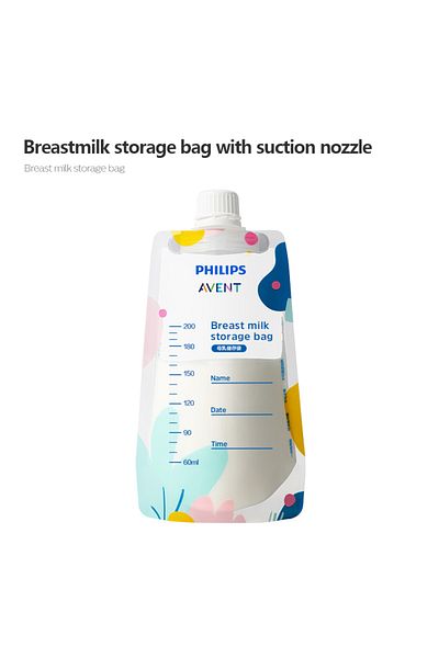 Philips storage bag 30PCS AVENT Breast Milk Storage Bags – Double-Seal Leakproof Design, 360° Steril