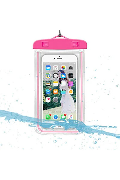 Choice جراب هاتف وردي مقاوم للماء وحقيبة غوص وحقيبة سباحة وحقيبة جافة تحت الم...