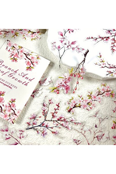 Choice1 E 20 pcs Plant Branch Leaf Themed Sticker pack，Scrapbook，Photo Frame，Diary Stickers，DIY Decorative，.