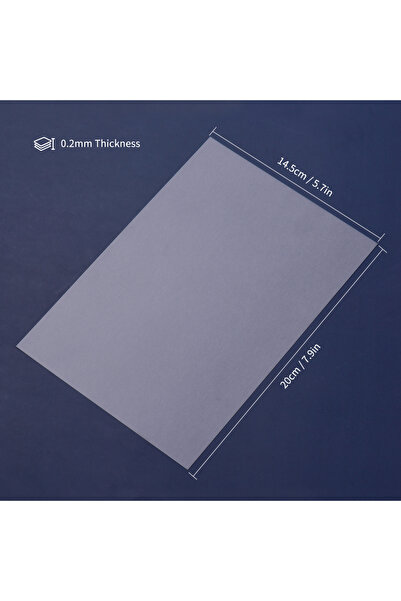 Choice Translucent 50Pcs Shrink Films Kit Shrinky Art Film Paper Heat-Shrink Sheets for DIY Craft Ornaments