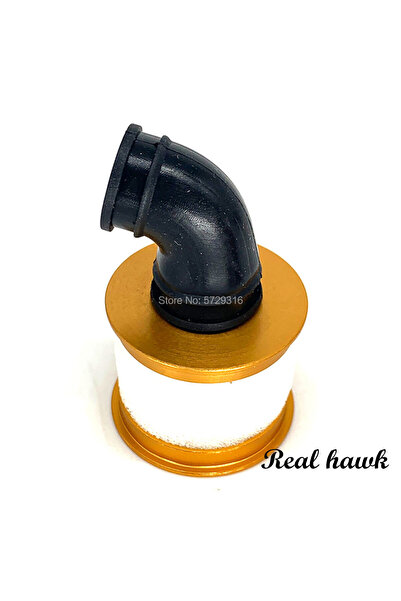 Choice قطعة واحدة ذهبية 1/10 RC نموذج سيارة نيترو قطع غيار فلتر هواء من الألو...