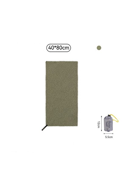 Choice منشفة HIKEMAN الخارجية سريعة الجفاف باللون الأخضر مقاس 40×80 سم للتخيي...