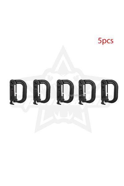 Choice Style 1 BK-5pcs OPHIDIAN 5pcs/10pcs Carabiner D-Ring Locking Ring Plastic Clip Snap-On Ring Clip Car