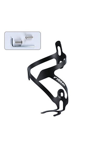 Choice قفص زجاجة مياه لامع مطلي بالكهرباء من سبائك الألومنيوم للدراجات الجبلية السوداء، سلسلة دراجات ملونة