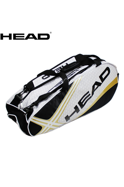 Choice golden white HEAD Tennis Rackets Bag Large Capacity 3-6 Pieces Tennis Backpack Badminton Gymbag Squa