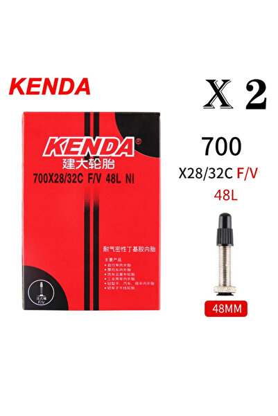 Kenda أنبوب داخلي للدراجة من قطعتين مقاس 28-32c FV 48L مقاس 20/26/27.5/29/700...
