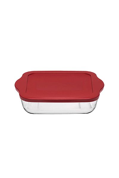 Paşabahçe 59034t00 Square Pyrex with Lid - 25X22 cm