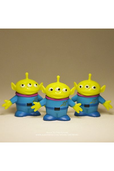 Disney 3pcs Toy Story 4 Green Aliens 4cm 3pcs/Set Action Figure Anime Decoration Collection Figurine