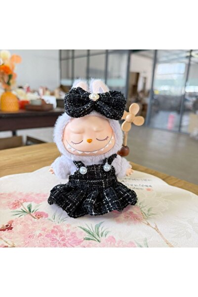 Choice مجموعة ملابس دمية لابوبو سوداء مقاس 17 سم وإكسسوارات ملابس لفرقة كوريا...