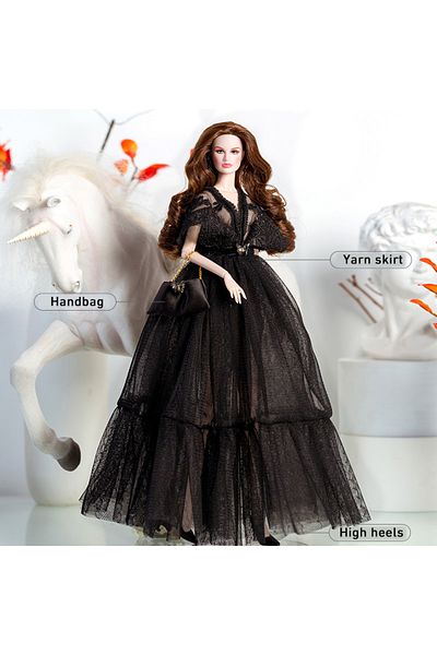 Choice Not included doll Black romance-3 32cm Supermodel Doll Clothes Suit European Fashion Black Romantic