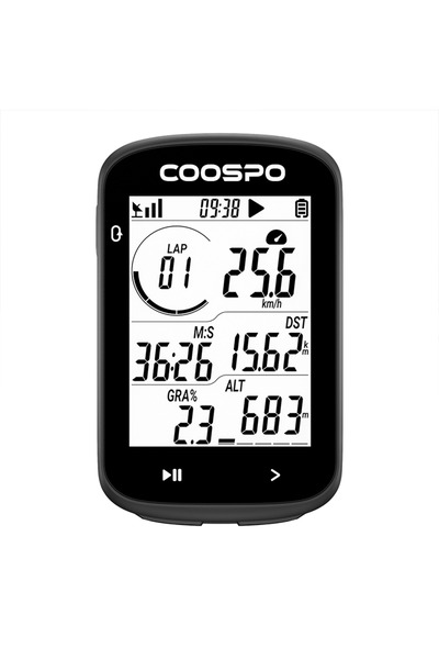 Choice CS300 COOSPO CS300 جهاز كمبيوتر لاسلكي للدراجات مزود بنظام تحديد المواقع العالمي (GPS) وعداد سرعة ومسافة 2.6 بوصة وبلوتوث ANT+ IPX7