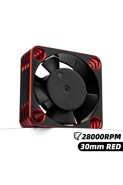 Choice مروحة تبريد 25/30/35/40/50 مم حمراء مقاس 30 مم، مروحة تبريد 28000 دورة...