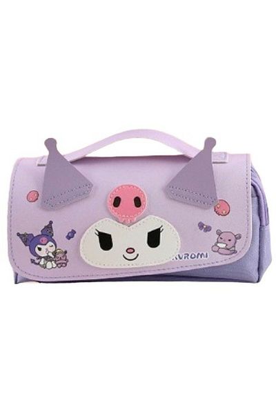 Petityu Kuromi Large Capacity Double Zipper Pencil Case