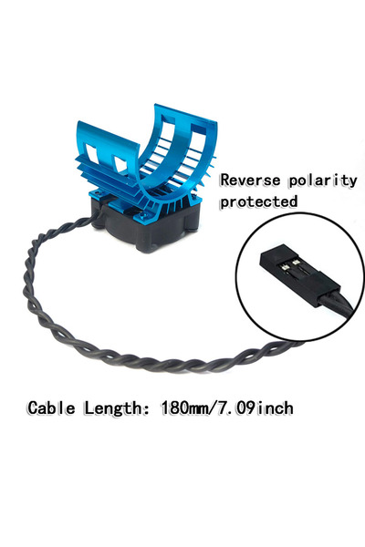 Choice 6108 blue YSIDO RC Electric Car 540 550 3650 3660 3665 Brushless Motor Heatsink Cover Cooling Fan fo