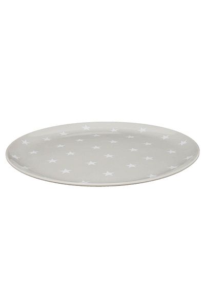 OEM Farfurie cu stelute pe fond bej, 23 cm