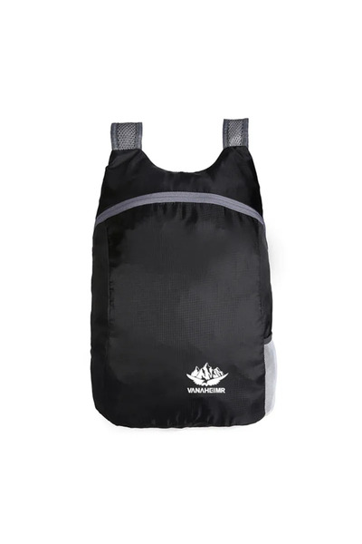 Choice حقيبة ظهر سوداء خفيفة الوزن قابلة للطي للرجال والنساء مقاومة للماء وعا...