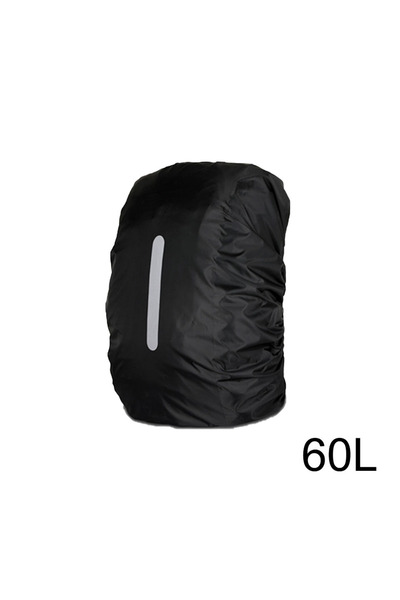Choice حقيبة ظهر كوكوسي سوداء 60 لتر، قطعة واحدة، 25-80 لتر، غطاء مقاوم للمطر...