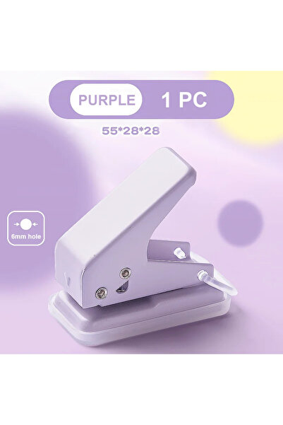 Choice مثقب ورق صغير B ثقب واحد مثقب ورق لطيف محمول مثقب دائري قاطع ورق Kawaii Office Sc.