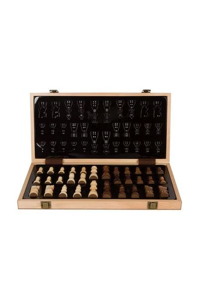 rexa Compact Magnetic Wooden Travel Chess Set – Lightweight Authentic Craftsmanship