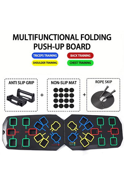 Choice Board-jump rope New Portable Multifunctional Push-up Board Set with Handles Foldable Fitness Equipme