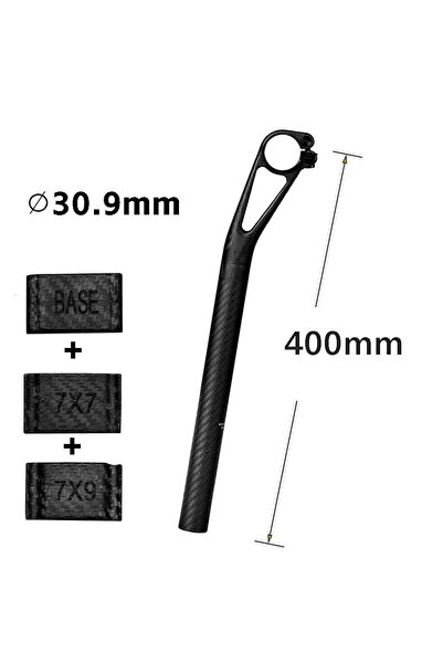 Choice عمود مقعد elitaone Carbon MT25 مقاس 30.9 × 400 مم، مسافة التراجع 5/25 ...