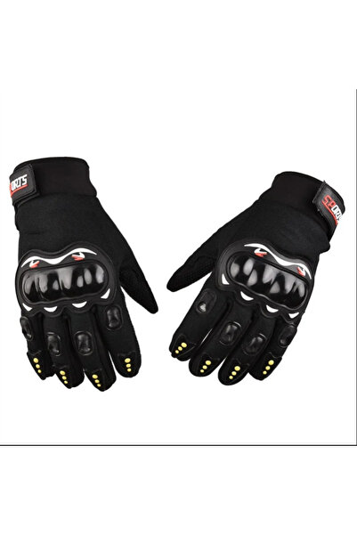 choice2 Black Motorcycle Gloves Full Finger Protective Outdoor Knight Sports ...